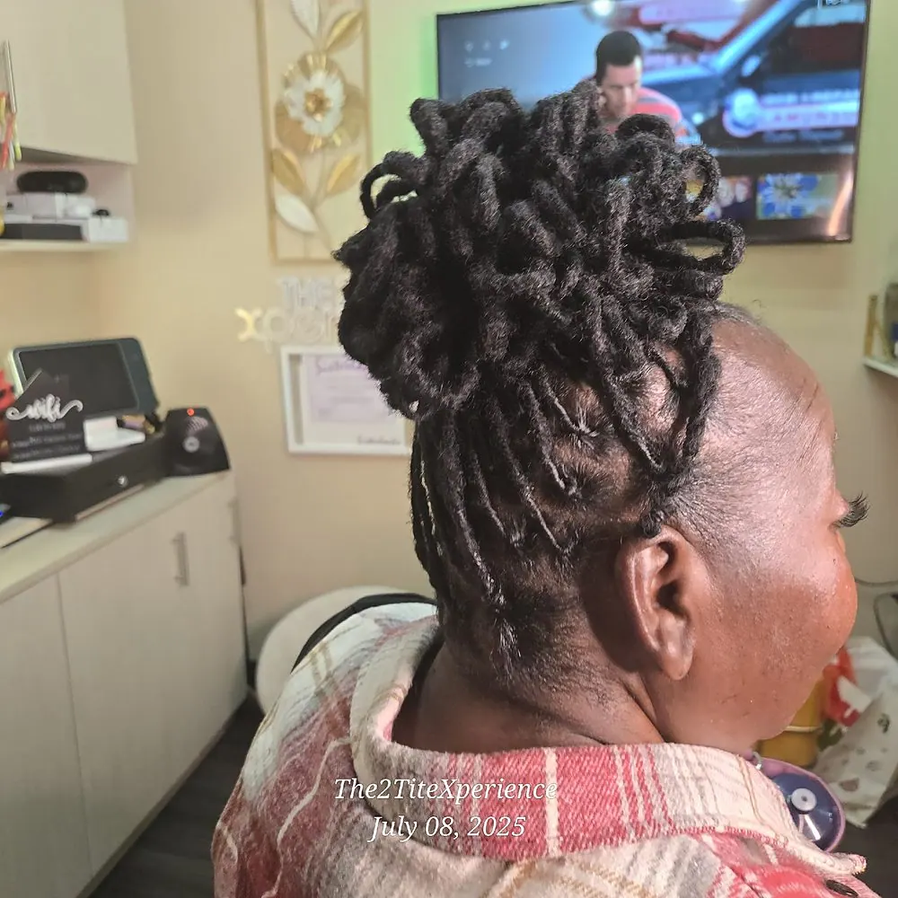 Loc updo